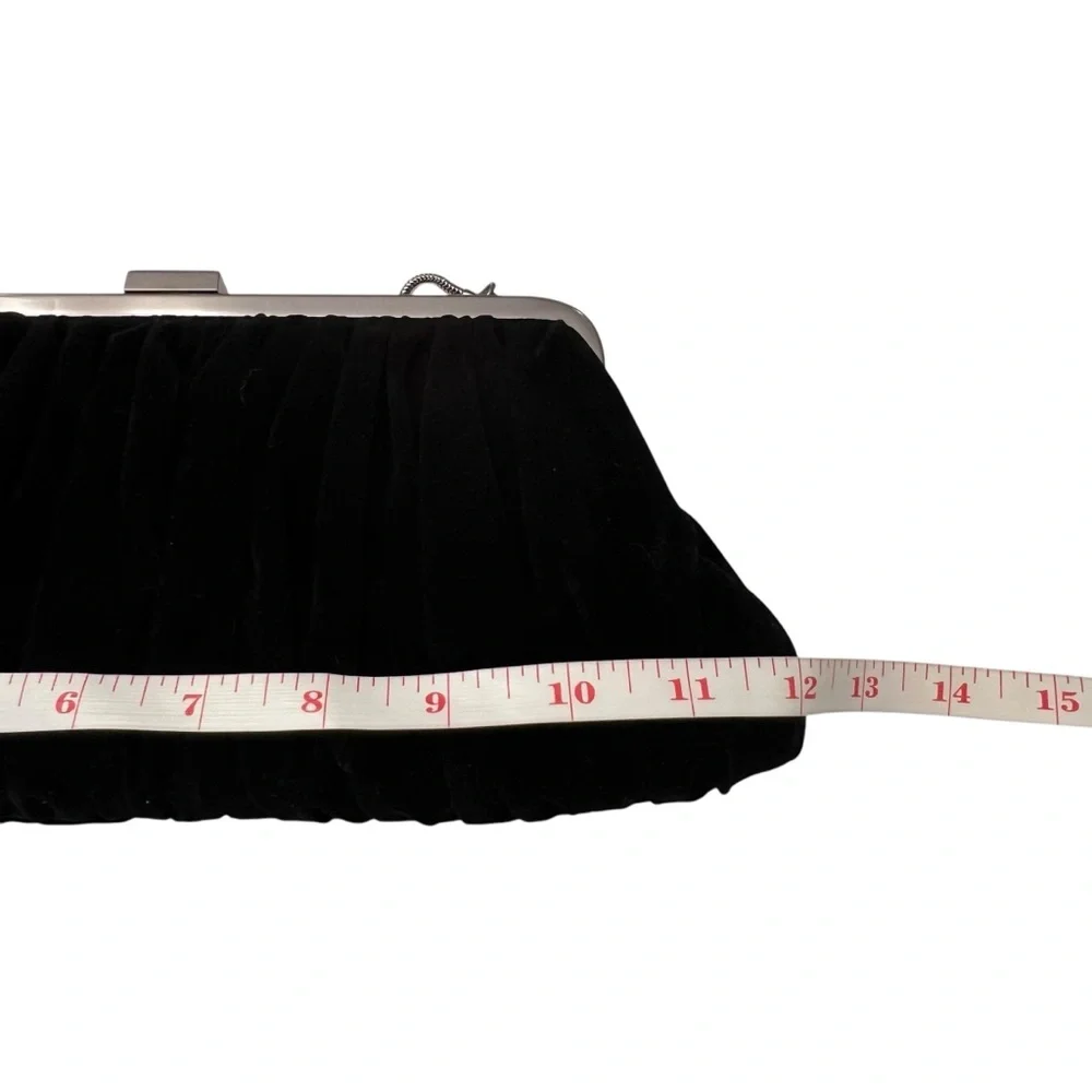 Mary Kay Black Velvet Evening Bag Handbag 2007 New‎ Holiday Wishes Formal Party